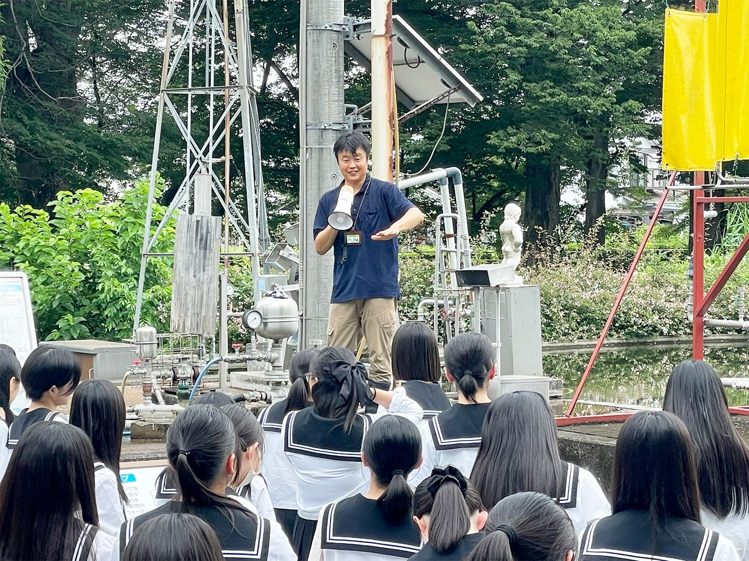 2025年6月24日（火）、足利大学附属女子高校1年生が、大学見学会（工学部）に参加しました。