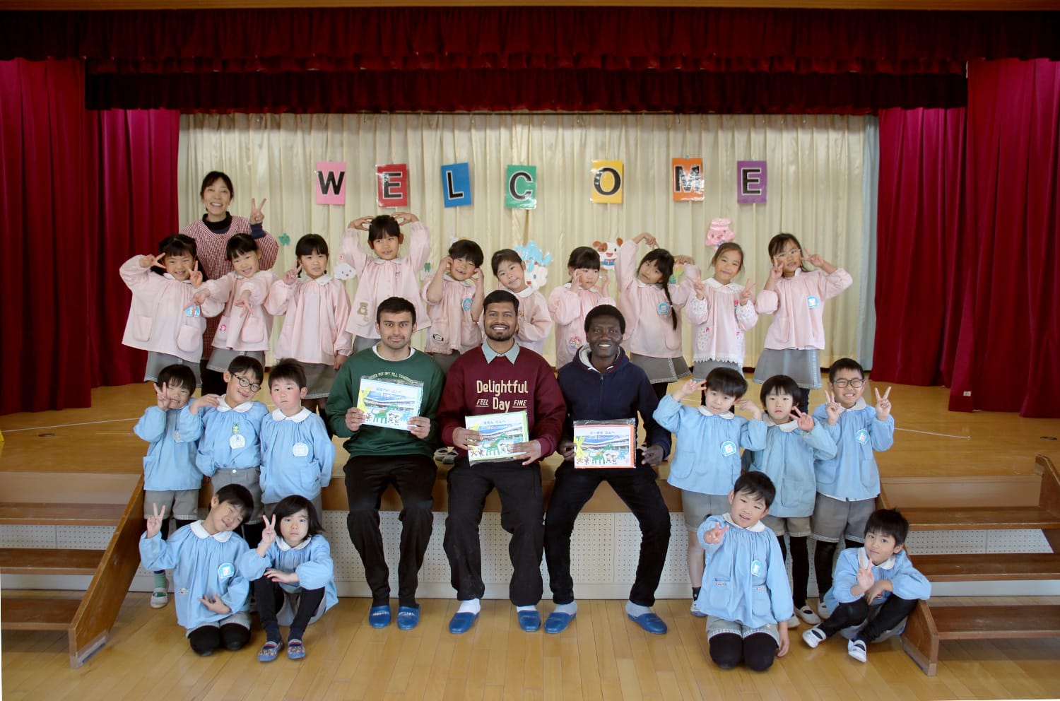 足利大学附属幼稚園 外国人留学生との交流会に参加しました