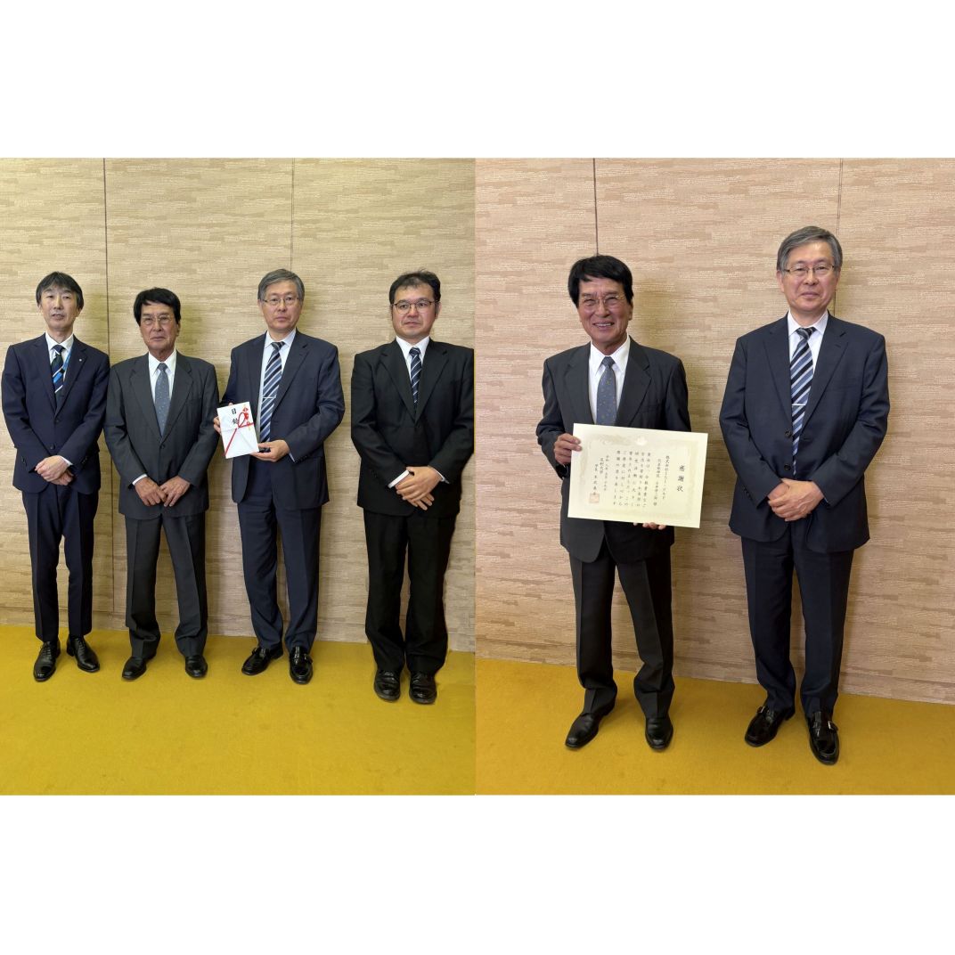 株式会社ISI・ビルド様から10万円の寄附をいただきました